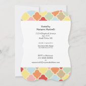 Pastel Baby Elephants Dusche Einladung (Rückseite)