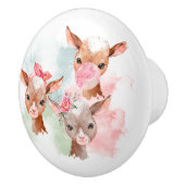 Pastel Baby Goats Keramikknauf (Rechts)