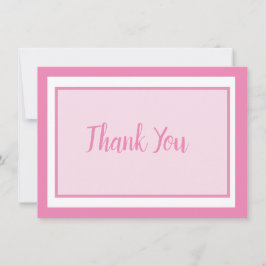 Pastel Baby Pink Dankeskarte