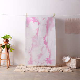 Pastel Baby Pink Happy Clouds Dekoration Stoff