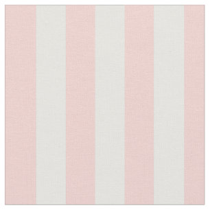 Pastel Baby Pink White Strip Stoff