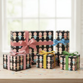 Pastel Baby Trio Wrapping Paper Geschenkpapier Set