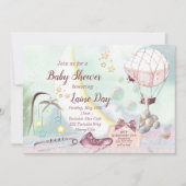 Pastel Babydusche Einladung (Vorderseite)