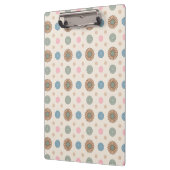 Pastel Babylonian Inspiriertes Blumenmuster Klemmbrett (Links)