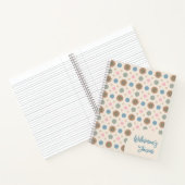 Pastel Babylonian Inspiriertes Blumenmuster Notizblock (Innenseite)