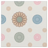 Pastel Babylonian Inspiriertes Blumenmuster Stoff (Nahaufnahme)