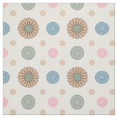 Pastel Babylonian Inspiriertes Blumenmuster Stoff (Muster)