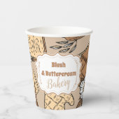 Pastel Bakery Branding Pappbecher (Vorderseite)
