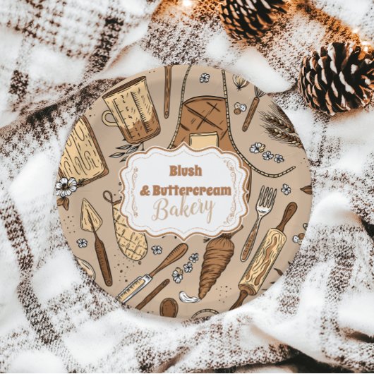 Pastel Bakery Branding Pappteller