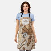 Pastel Bakery Branding Schürze (Getragen)