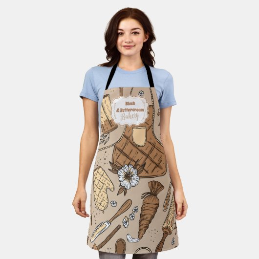 Pastel Bakery Branding Schürze (Getragen)