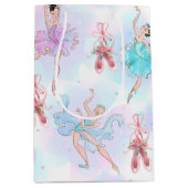 Pastel Ballet Dancers  Mittlere Geschenktüte (Vorderseite)