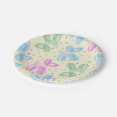 Pastel Balloon Animal Birthday Party Paper Teller (Schrägansicht)