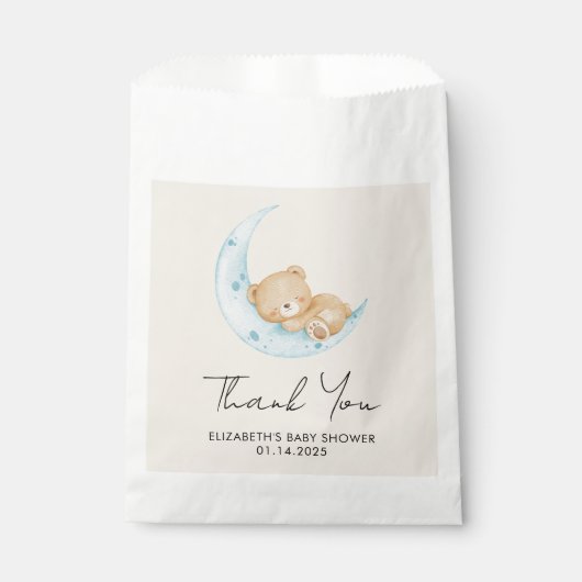 Pastel Balloon Baby Shower Geschenktütchen (Vorderseite)