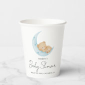 Pastel Balloon Baby Shower Pappbecher (Rückseite)