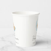 Pastel Balloon Baby Shower Pappbecher (Rechts)