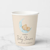 Pastel Balloon Baby Shower Pappbecher (Rückseite)