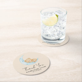 Pastel Balloon Baby Shower Runder Pappuntersetzer