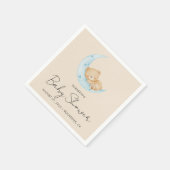 Pastel Balloon Baby Shower Serviette (Ecke)