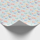 Pastel Balloon Nursery Pattern, Soft Rainbow Boys Geschenkpapier (Ecke)