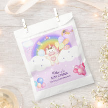 Pastel Balloon Unicorn Rainbow Baby Dusche