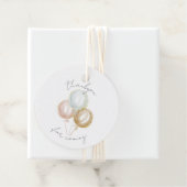 Pastel Balloons Danke Geschenkanhänger (Beispiel)