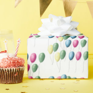 Pastel Balloons Geschenkpapier