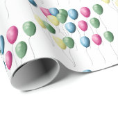 Pastel Balloons Geschenkpapier (Rolleneckpunkt)