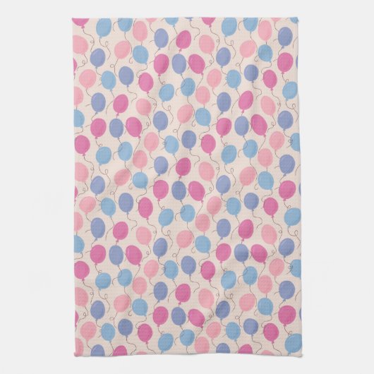 Pastel Balloons Geschirrtuch (Vertikal)
