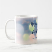 Pastel Balloons Happy Birthday Individuelle Name Kaffeetasse (Links)