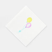 Pastel Balloons Napkins Serviette (Ecke)