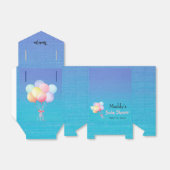 Pastel Balloons, Türkis Danke Baby Dusche Geschenkschachtel (Ungefaltet)