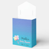 Pastel Balloons, Türkis Danke Baby Dusche Geschenkschachtel (Geöffnet)