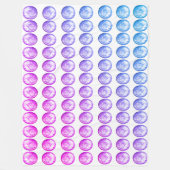 Pastel Balls Fleece Blanket (Vorderseite)
