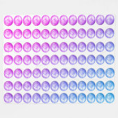 Pastel Balls Fleece Blanket (Vorderseite (Horizontal))