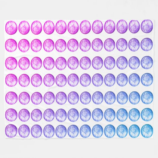 Pastel Balls Fleece Blanket (Vorderseite (Horizontal))