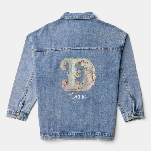 Pastel Baroque Initial 'D' Denim Jacket Jeansjacke (Rückseite)