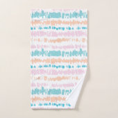 Pastel Batik Muster Badhandtuch Set (Handtuch)