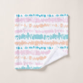 Pastel Batik Muster Badhandtuch Set (Waschlappen)