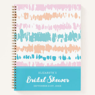 Pastel Batik Muster   BRAUTPARTY Notizblock