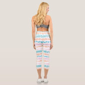 Pastel Batik Muster Capri Leggings (Rückseite)