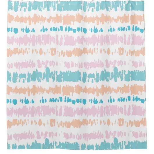 Pastel Batik Muster Duschvorhang (Vorderseite)