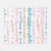 Pastel Batik Muster Fleecedecke (Vorderseite (Horizontal))
