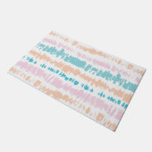 Pastel Batik Muster Fußmatte (Schrägansicht)