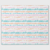 Pastel Batik Muster Geschenkpapier (Flach)