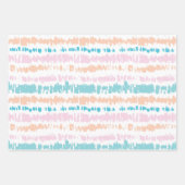 Pastel Batik Muster Geschenkpapier Set (Vorderseite 2)