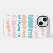 Pastel Batik Muster iPhone 15 Hülle (Rückseite (Horizontal))