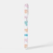 Pastel Batik Muster iPhone 15 Hülle (Rechte Seite)