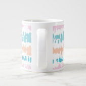 Pastel Batik Muster Jumbo-Tasse (Rückseite)