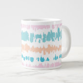 Pastel Batik Muster Jumbo-Tasse (Vorderseite Rechts)